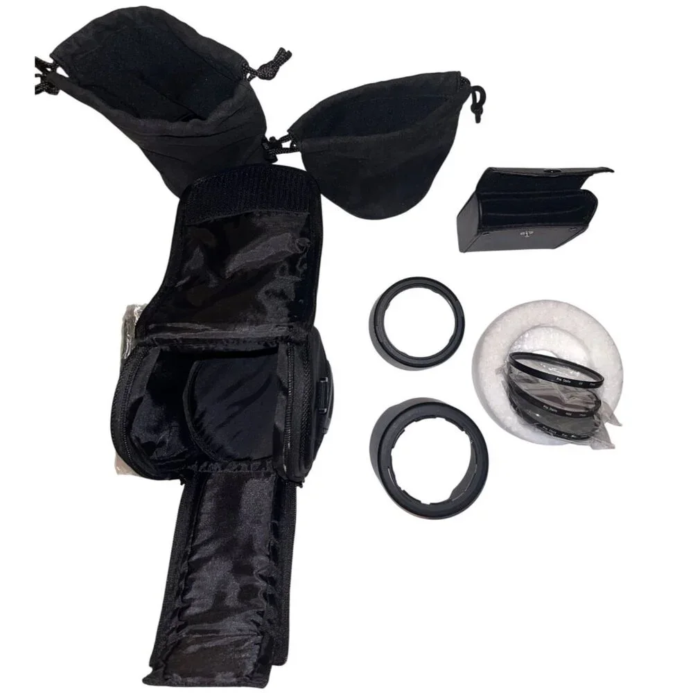 Nikon Camera Accessories Bundle: Filters, HB-38 & HB-57 Lens Hoods Carrying Case